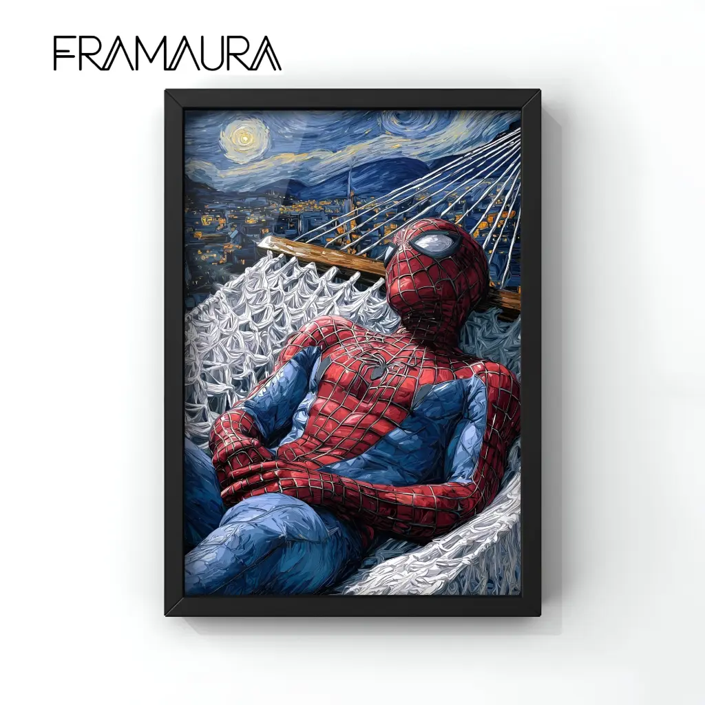 The Starry Neighborhood (20x30 cm, Black frame)