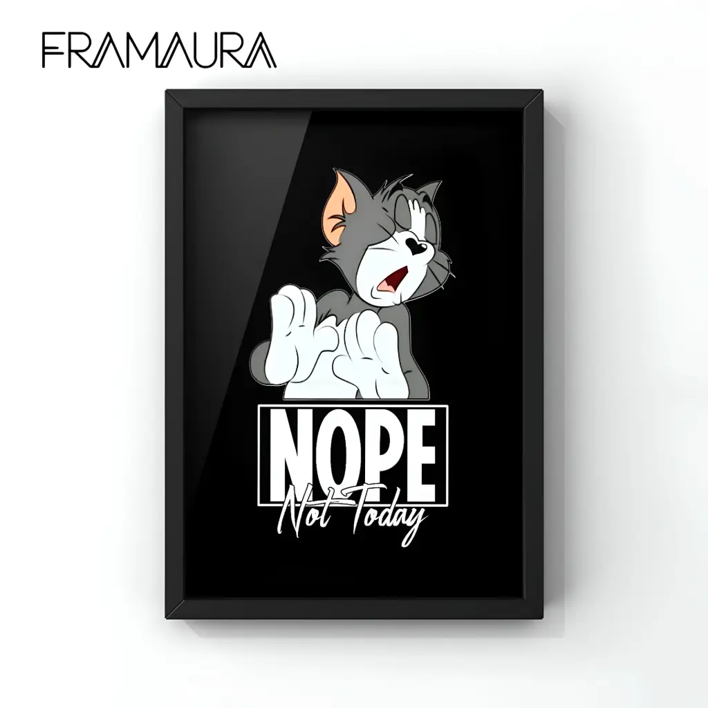 Not Today, Jerry (20x30 cm, Black frame)