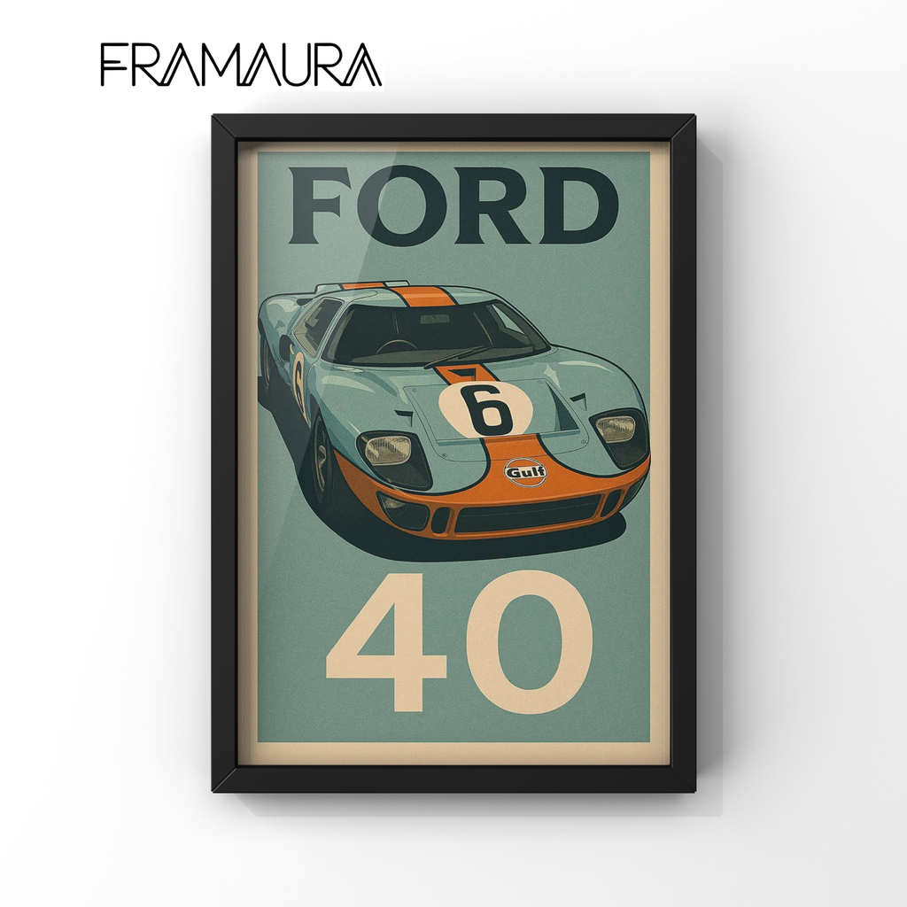 Vintage Thunder (20x30 cm, Black frame)