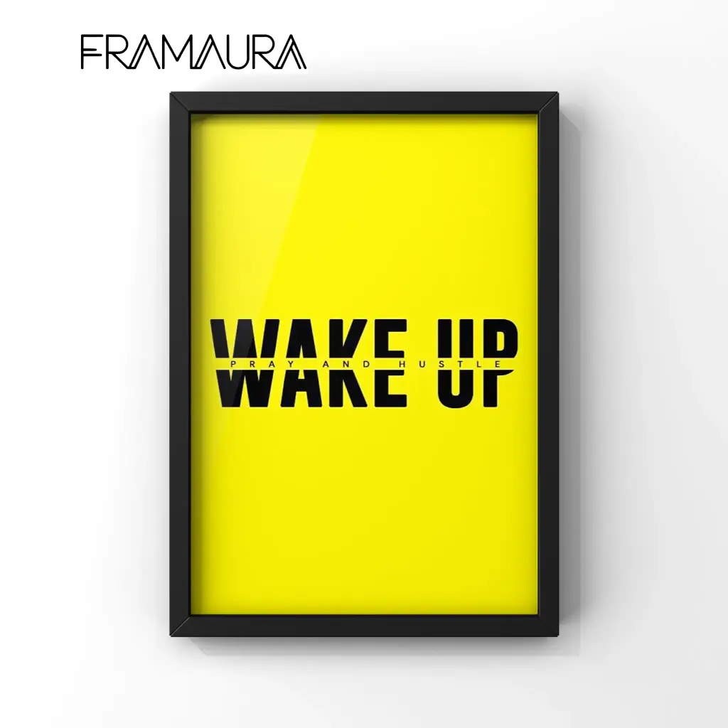 Morning Mantra (20x30 cm, Black frame)