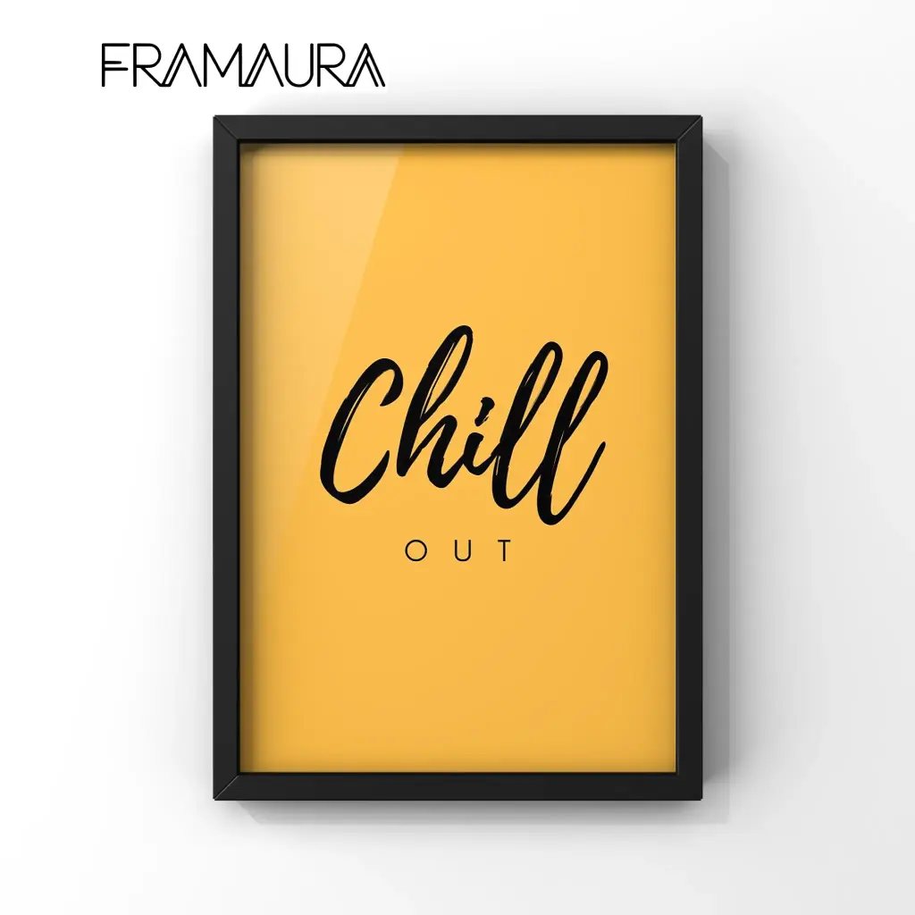 Mellow Yellow (20x30 cm, Black frame)
