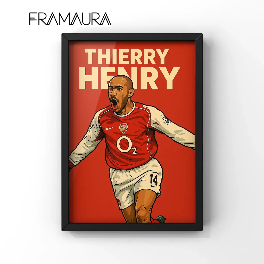 The King of Highbury (20x30 cm, Black frame)