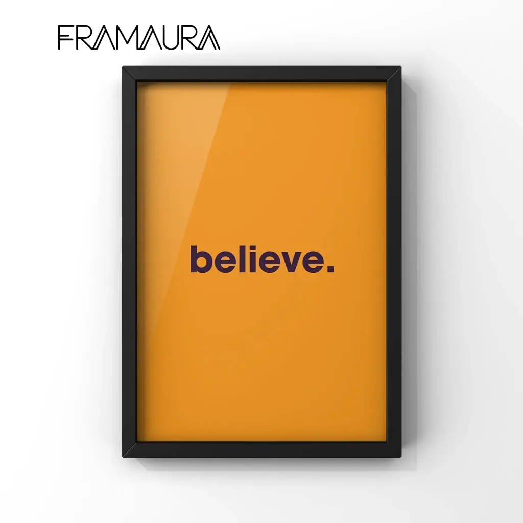 Always Believing (20x30 cm, Black frame)