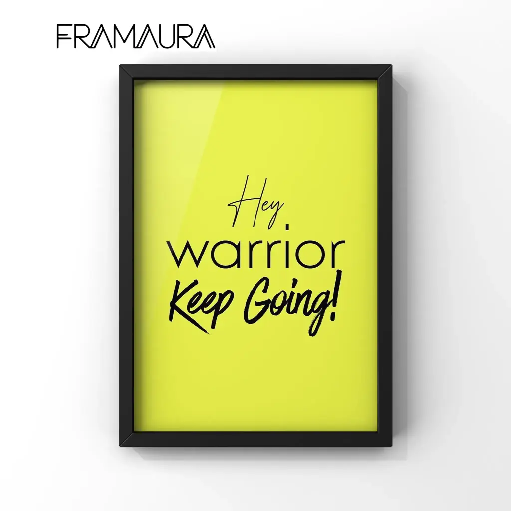 A Warrior's Reminder (20x30 cm, Black frame)