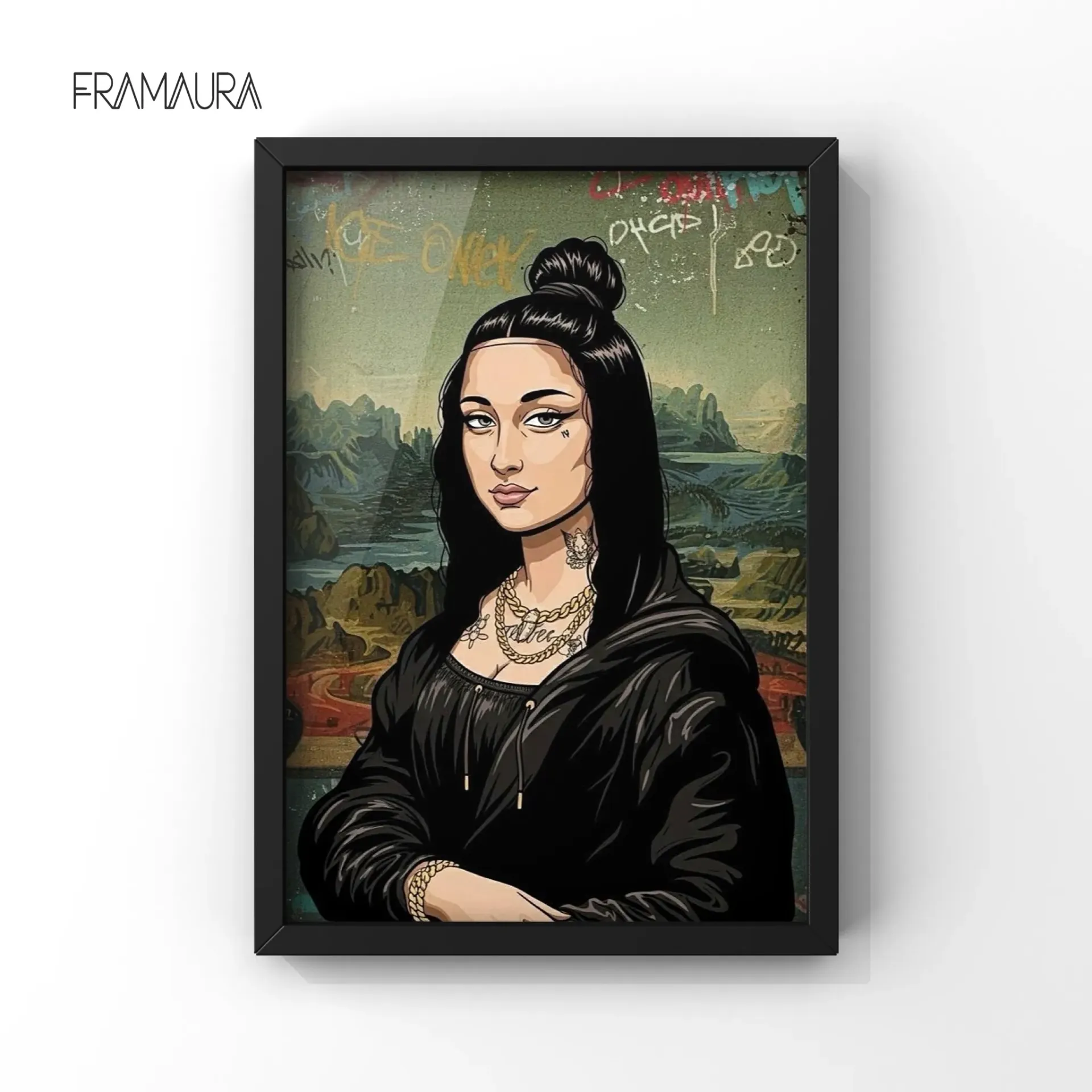 Dark Icon (20x30 cm, Black frame)