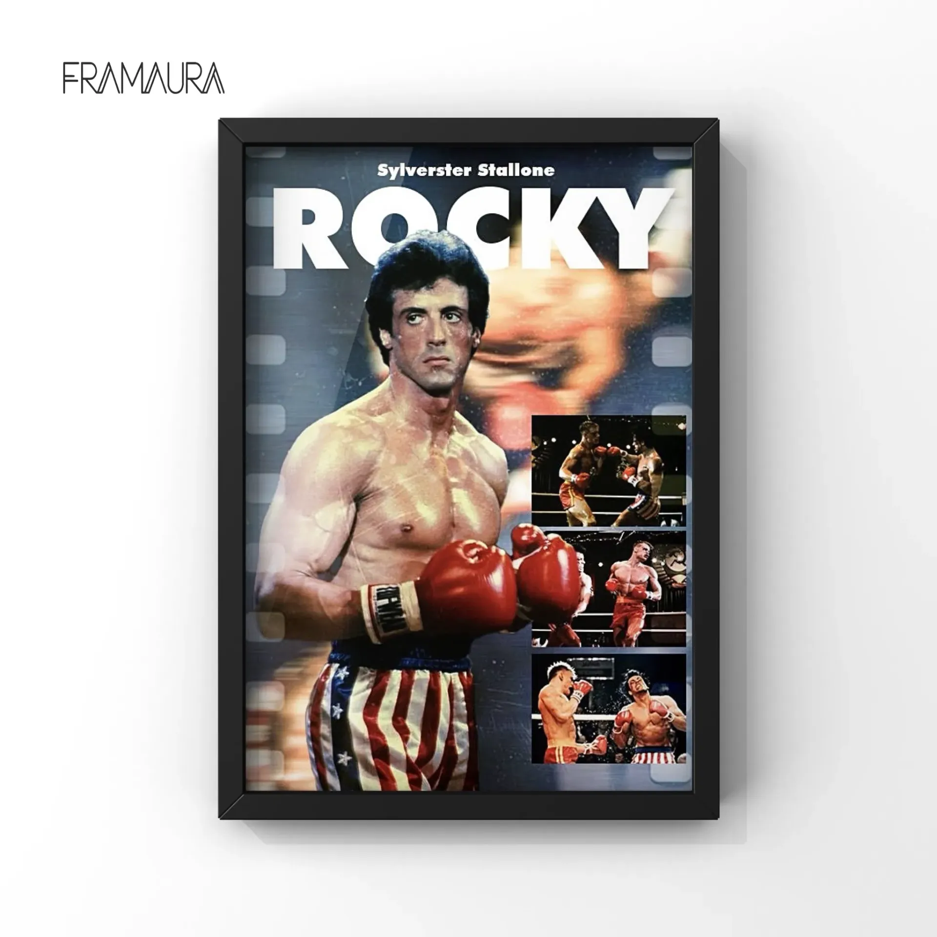 Rocky Framed (20x30 cm, Black frame)