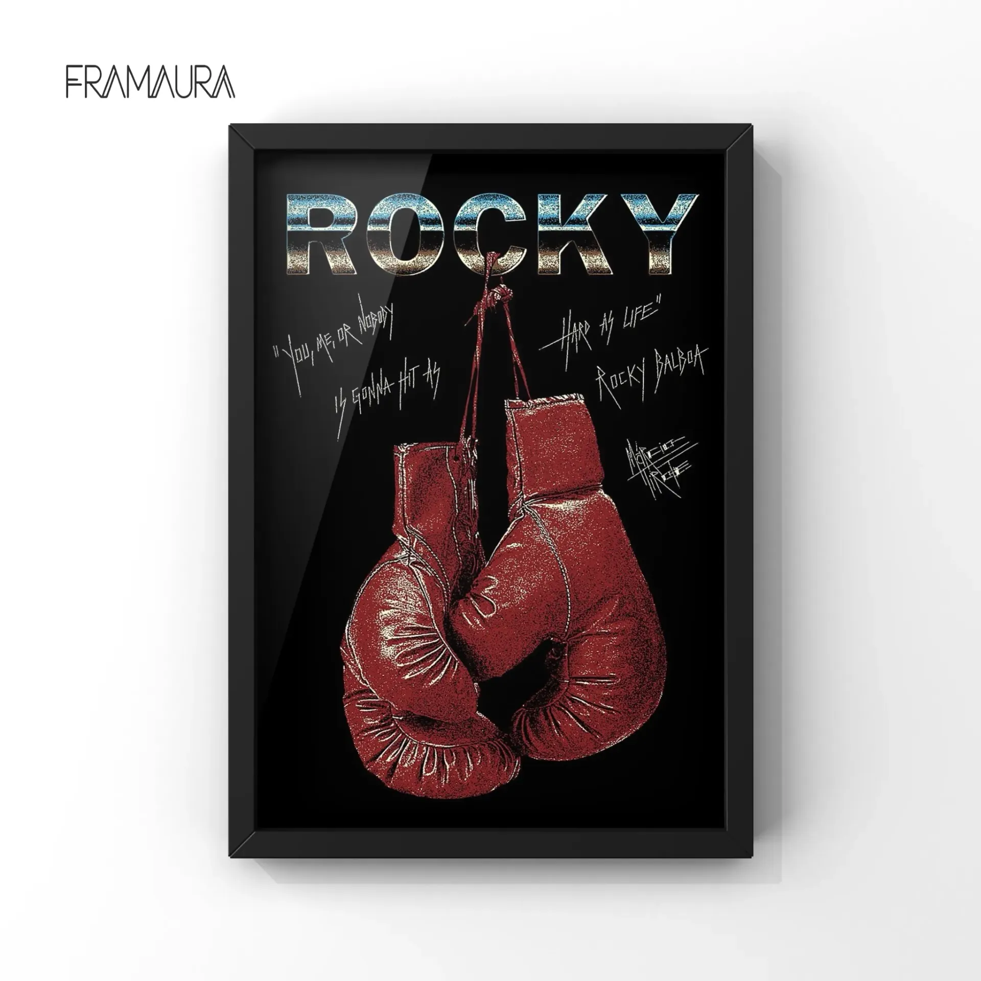 Round One (20x30 cm, Black frame)