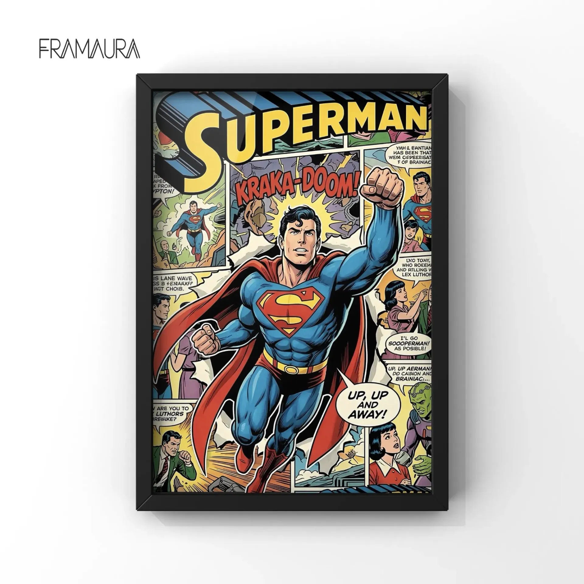 Man Of Steel (20x30 cm, Black frame)