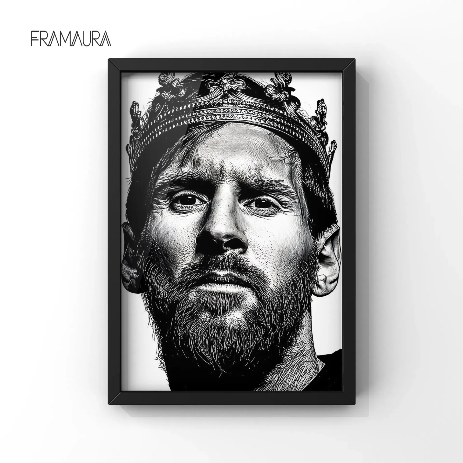 Kingdom of Football (20x30 cm, Black frame)