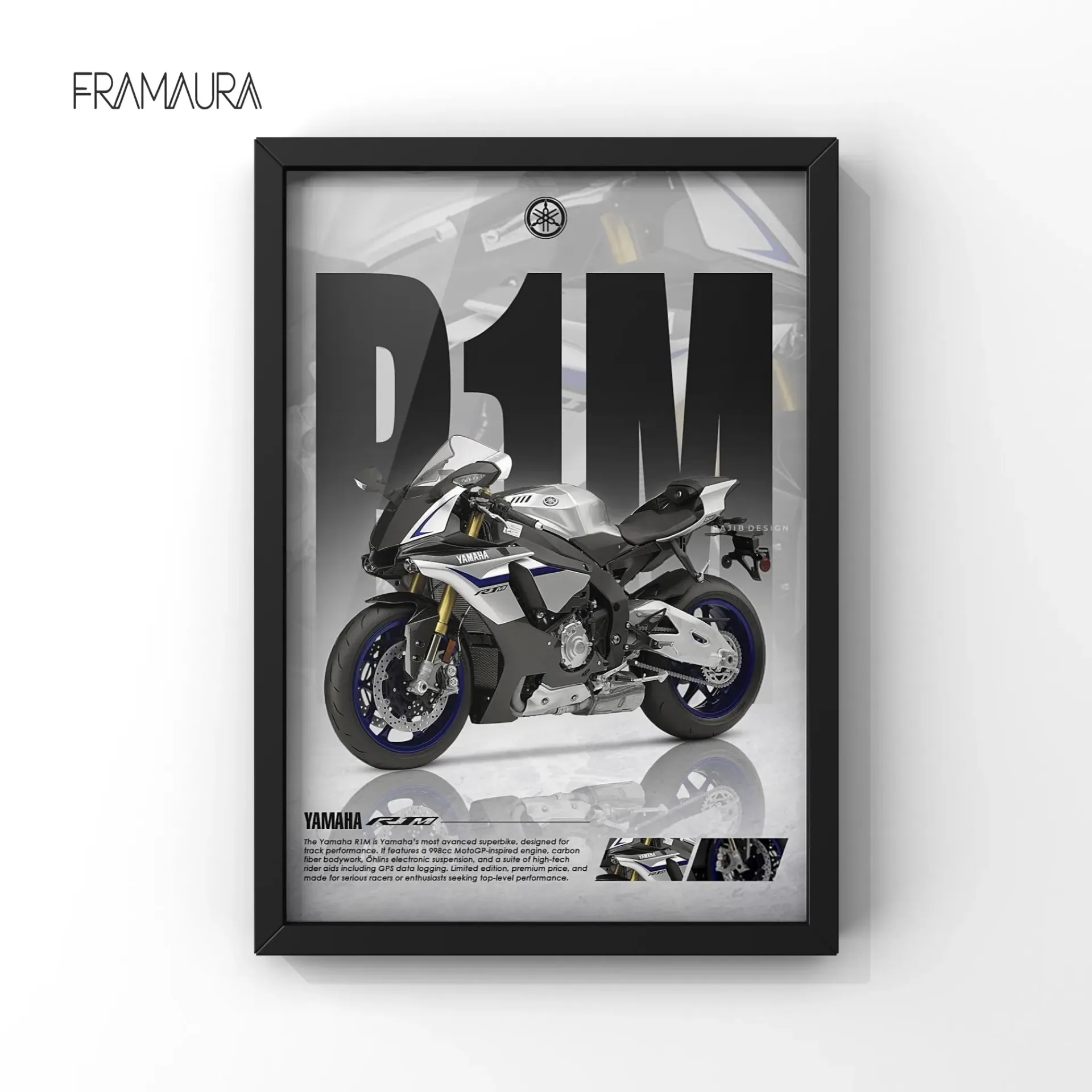 Born To Run (20x30 cm, Black frame)
