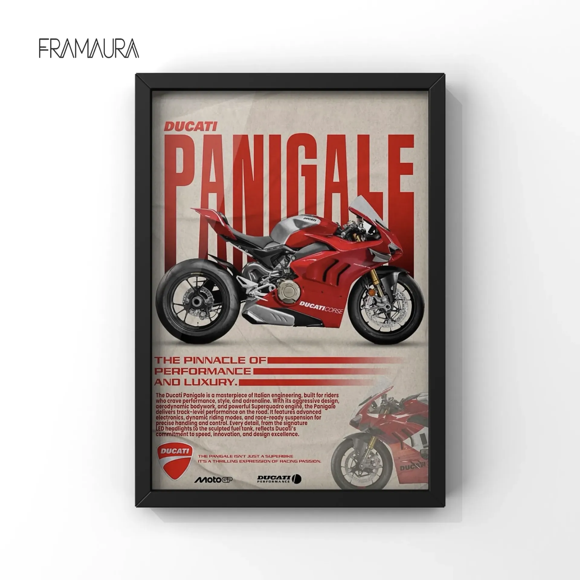 Red Devil (20x30 cm, Black frame)