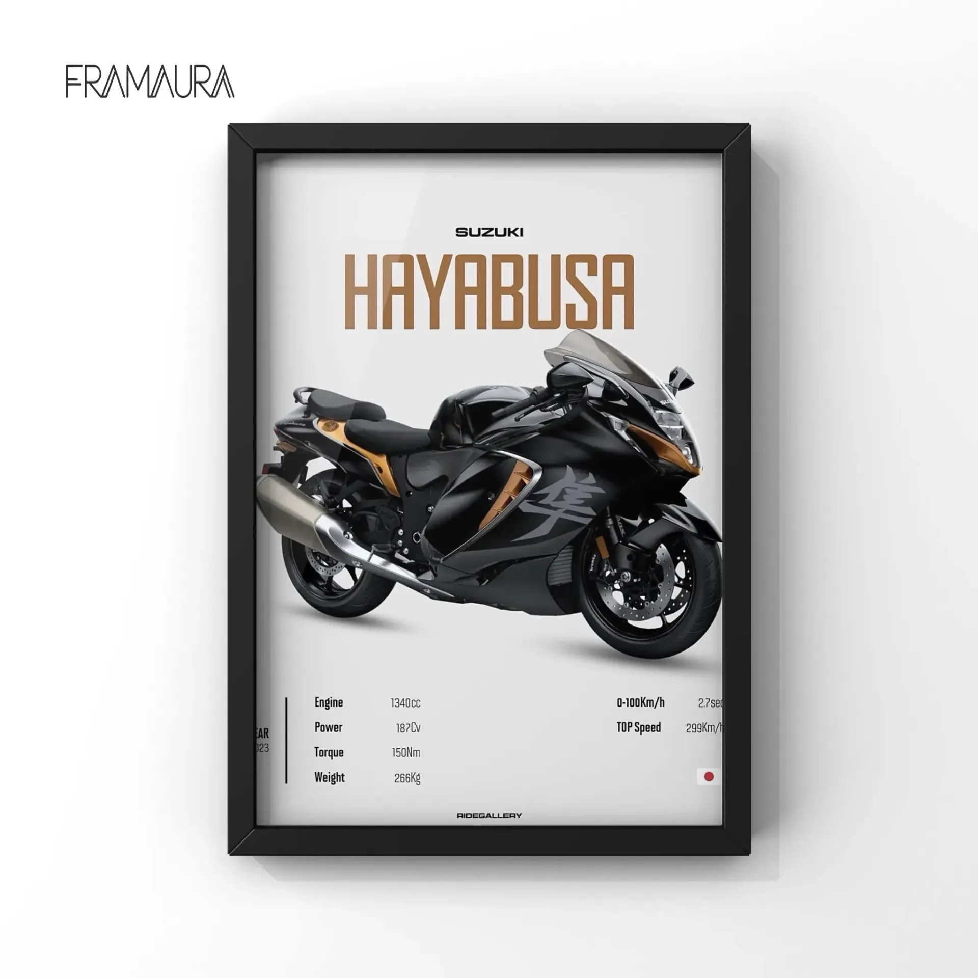 Speed Framed (20x30 cm, Black frame)