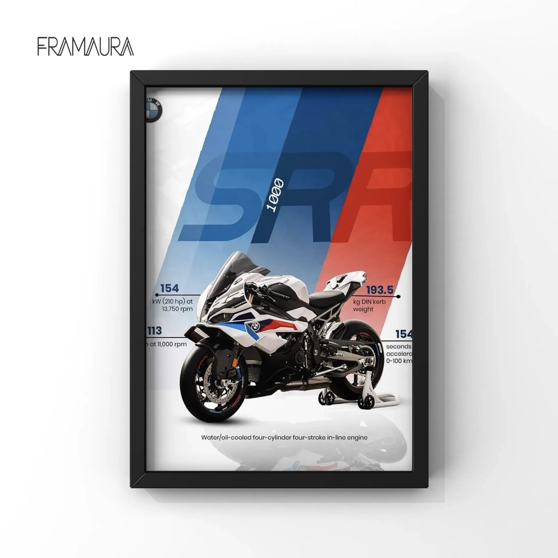 The Beast in Frame (20x30 cm, Black frame)