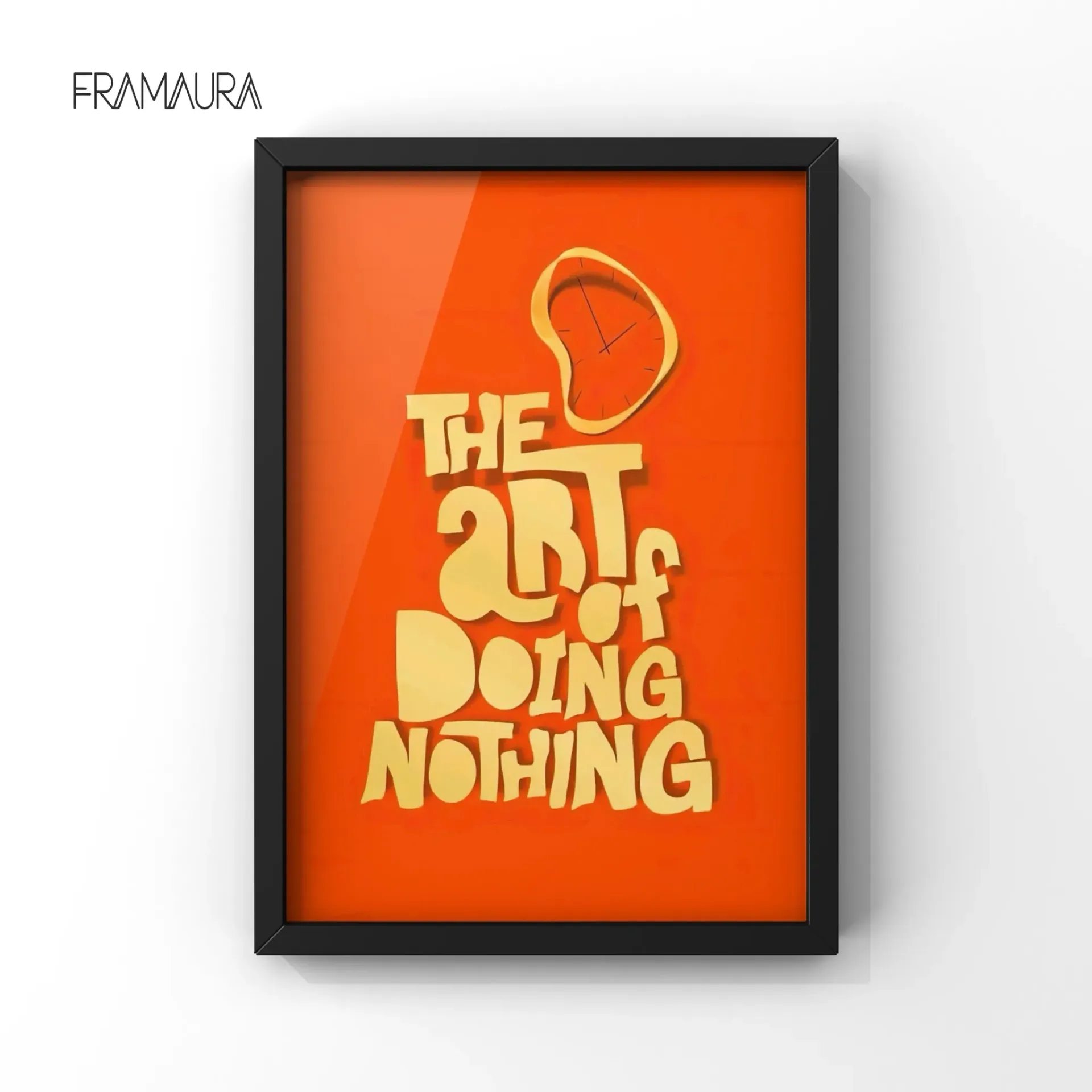 Art of Doing Nothing (20x30 cm, Black frame)