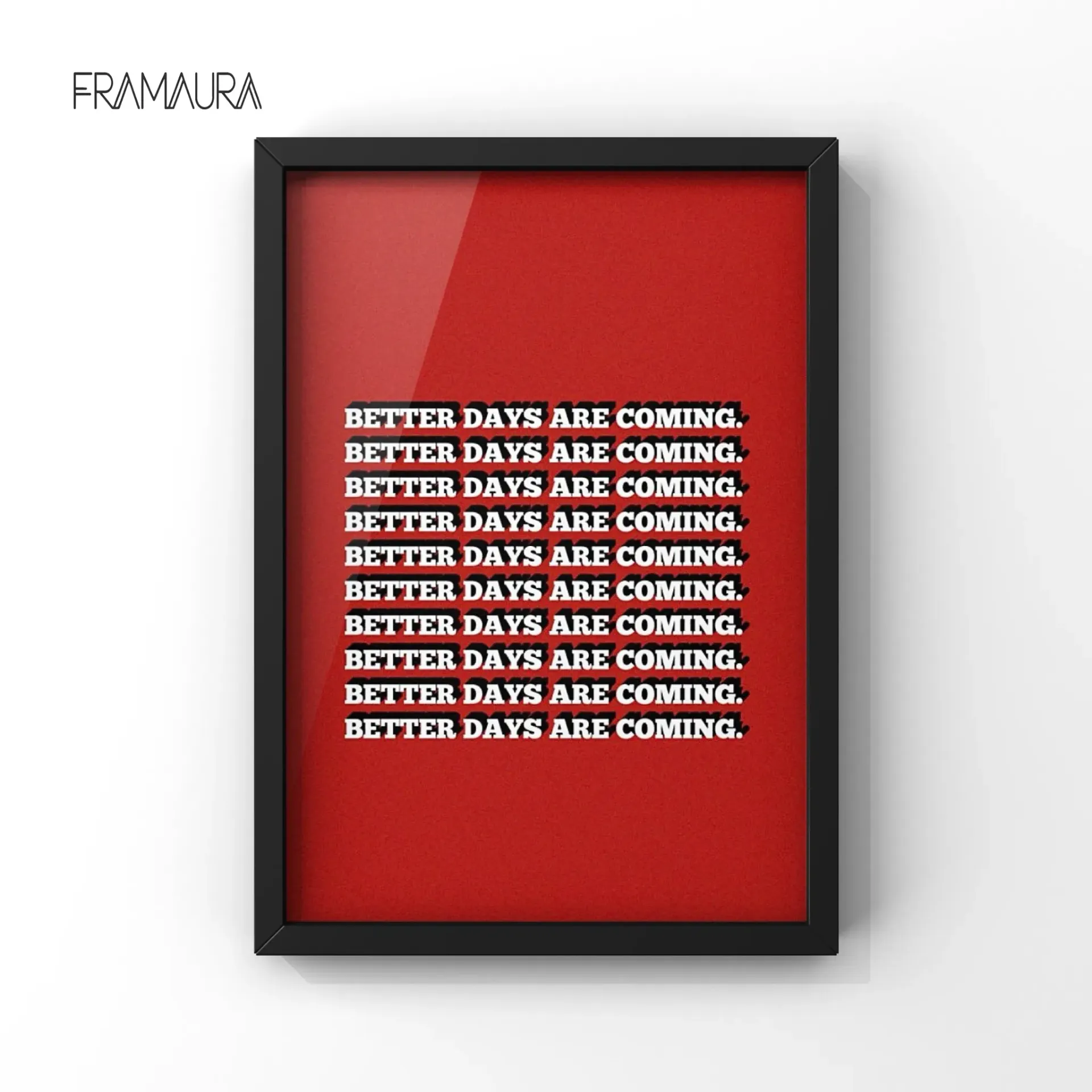 Better Days Coming (20x30 cm, Black frame)