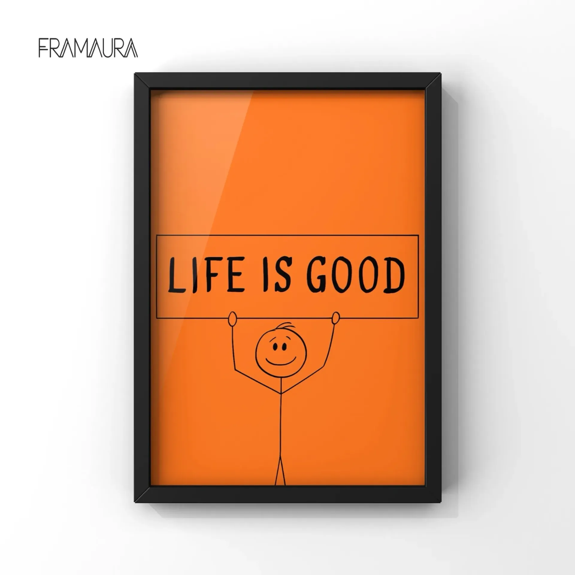 Life is Good (20x30 cm, Black frame)