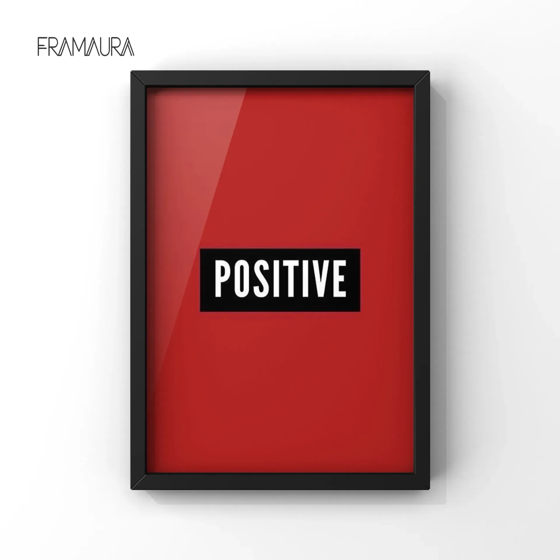 Stay Positive (20x30 cm, Black frame)