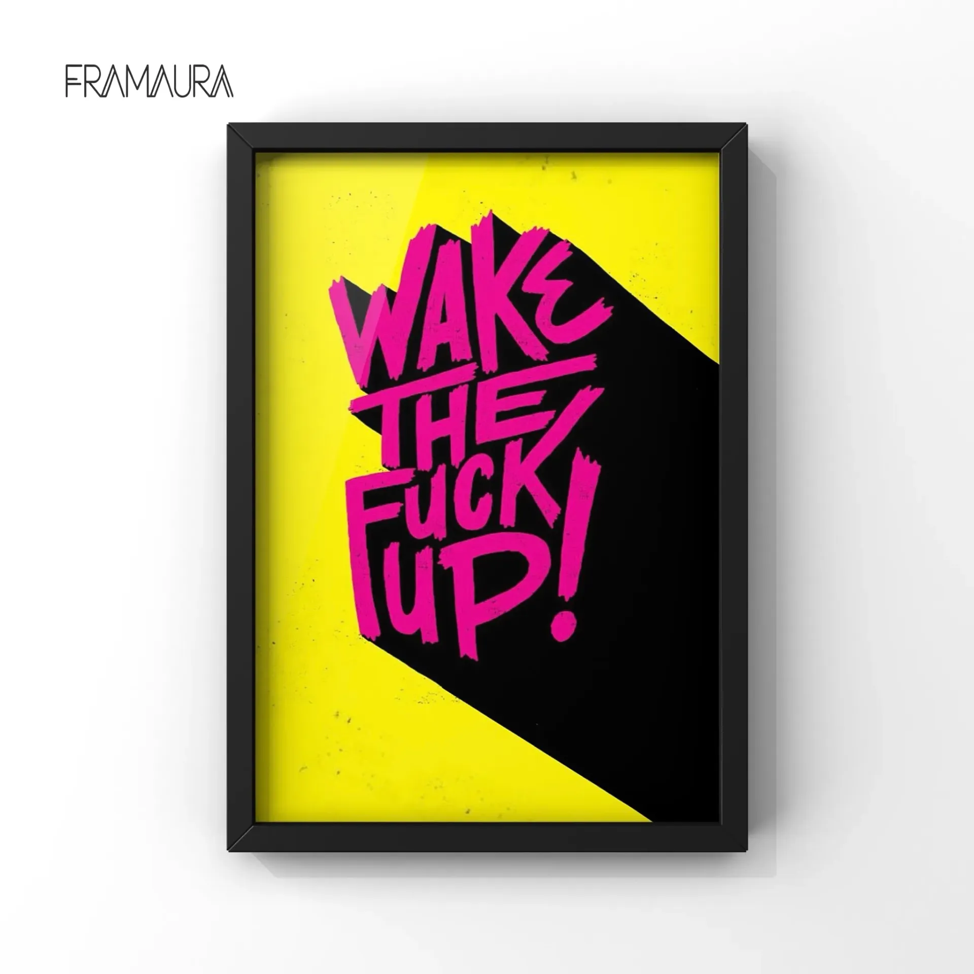 Wake the .. Up (20x30 cm, Black frame)