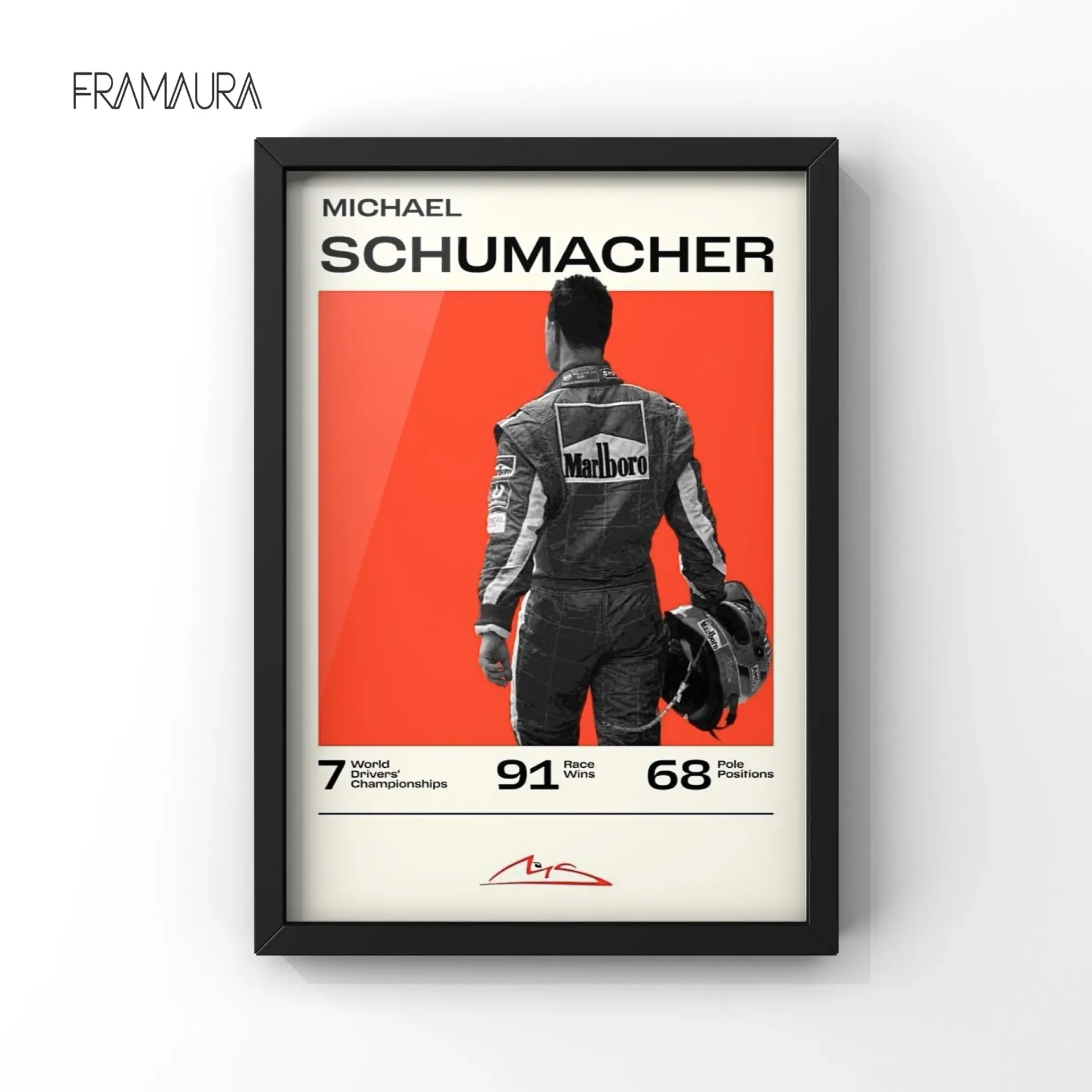 F1-10 (20x30 cm, Black frame)