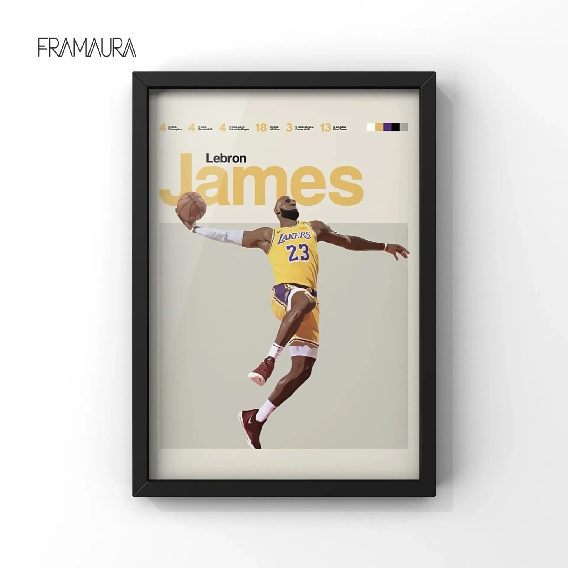King's Court (20x30 cm, Black frame)
