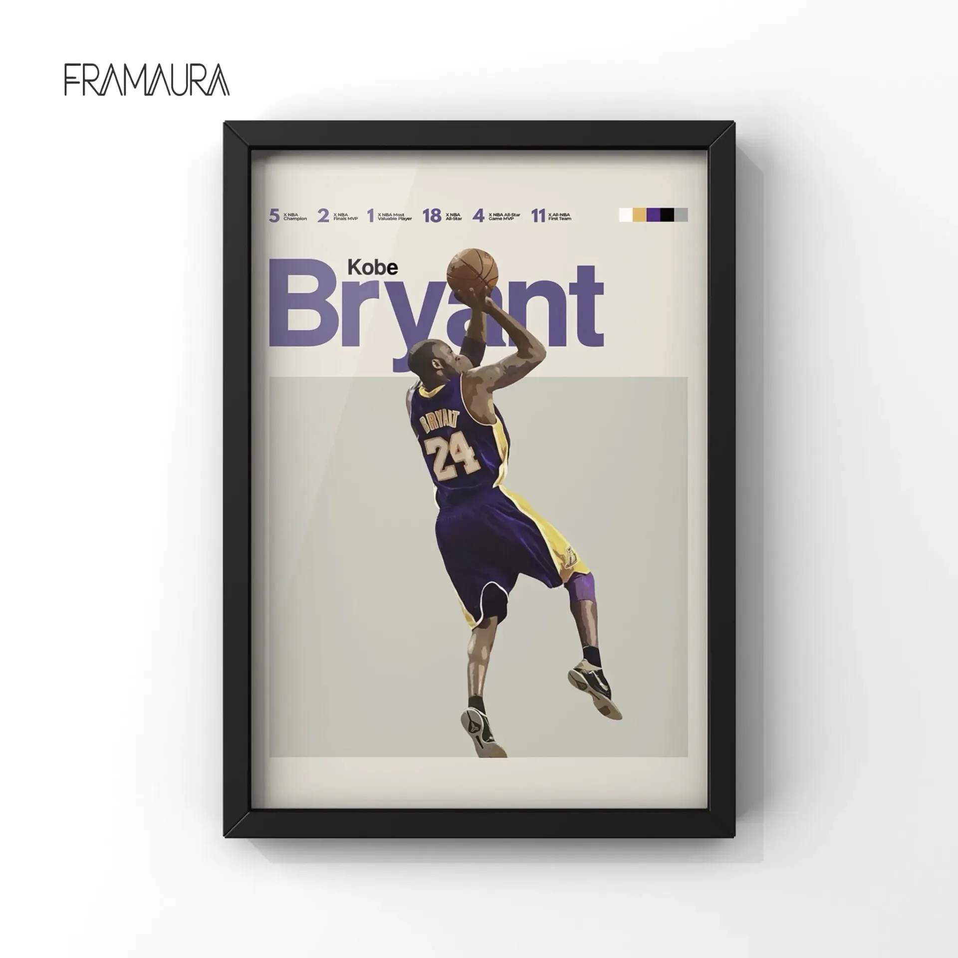 Mamba Forever (20x30 cm, Black frame)