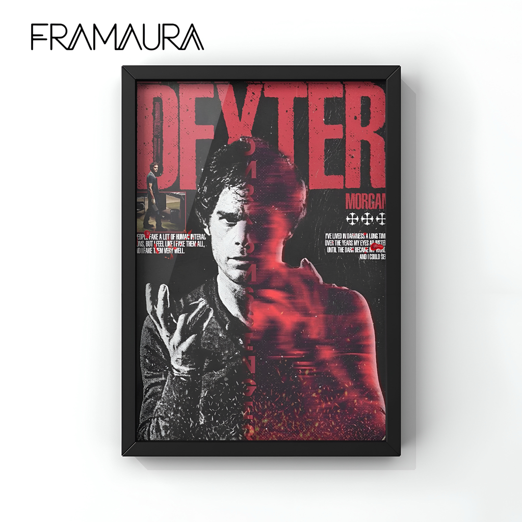 The Dark passenger (20x30 cm, Black frame)