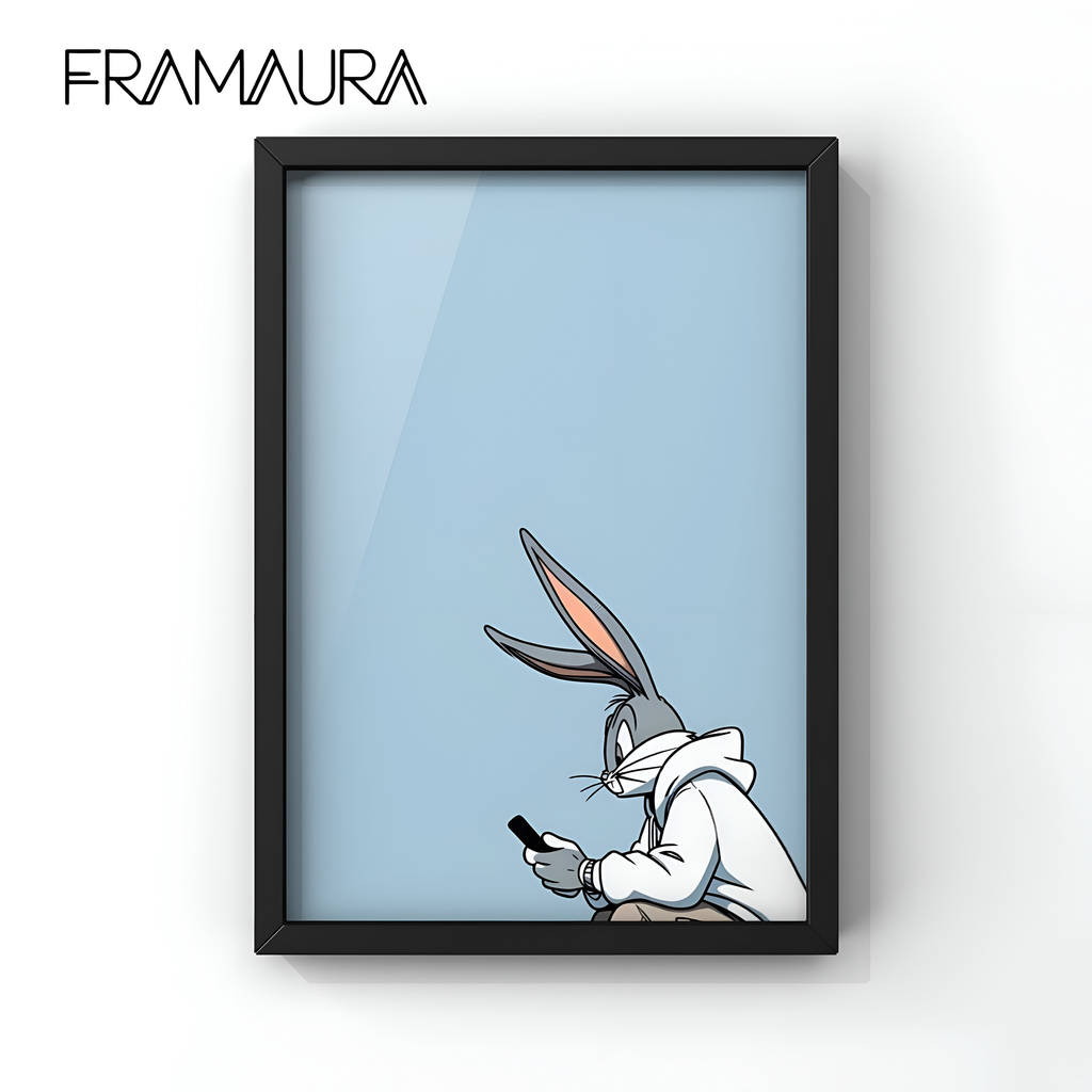 Lo-Fi Looney (20x30 cm, Black frame)