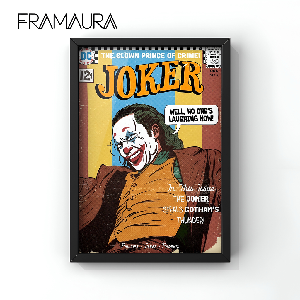 No one's laughing now (20x30 cm, Black frame)