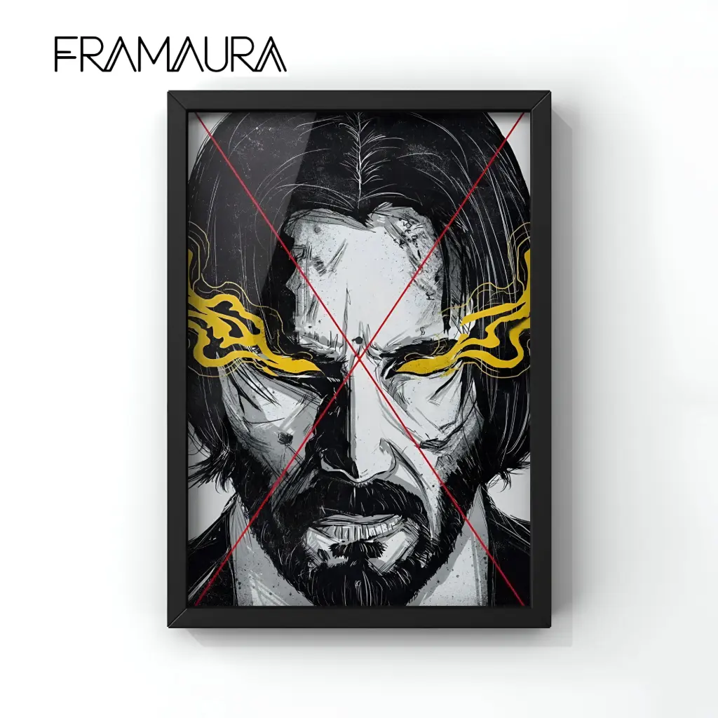 Baba Yaga's Gaze (20x30 cm, Black frame)