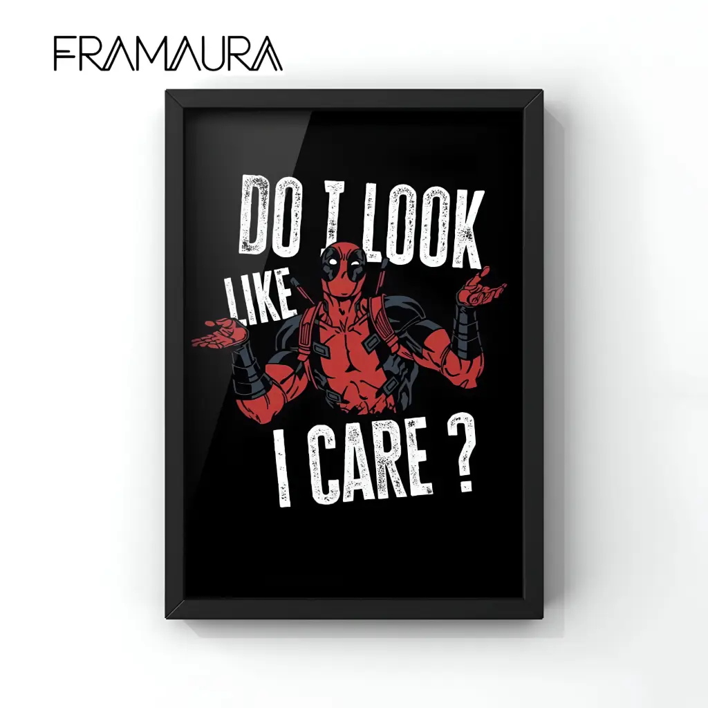 Breaking the fourth wall (20x30 cm, Black frame)