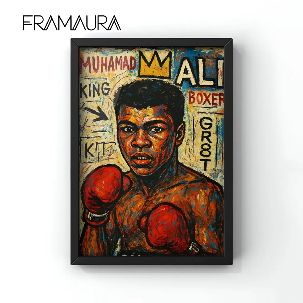 Float like a butterfly (20x30 cm, Black frame)