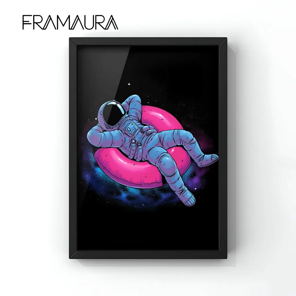 Galaxy Glaze (20x30 cm, Black frame)