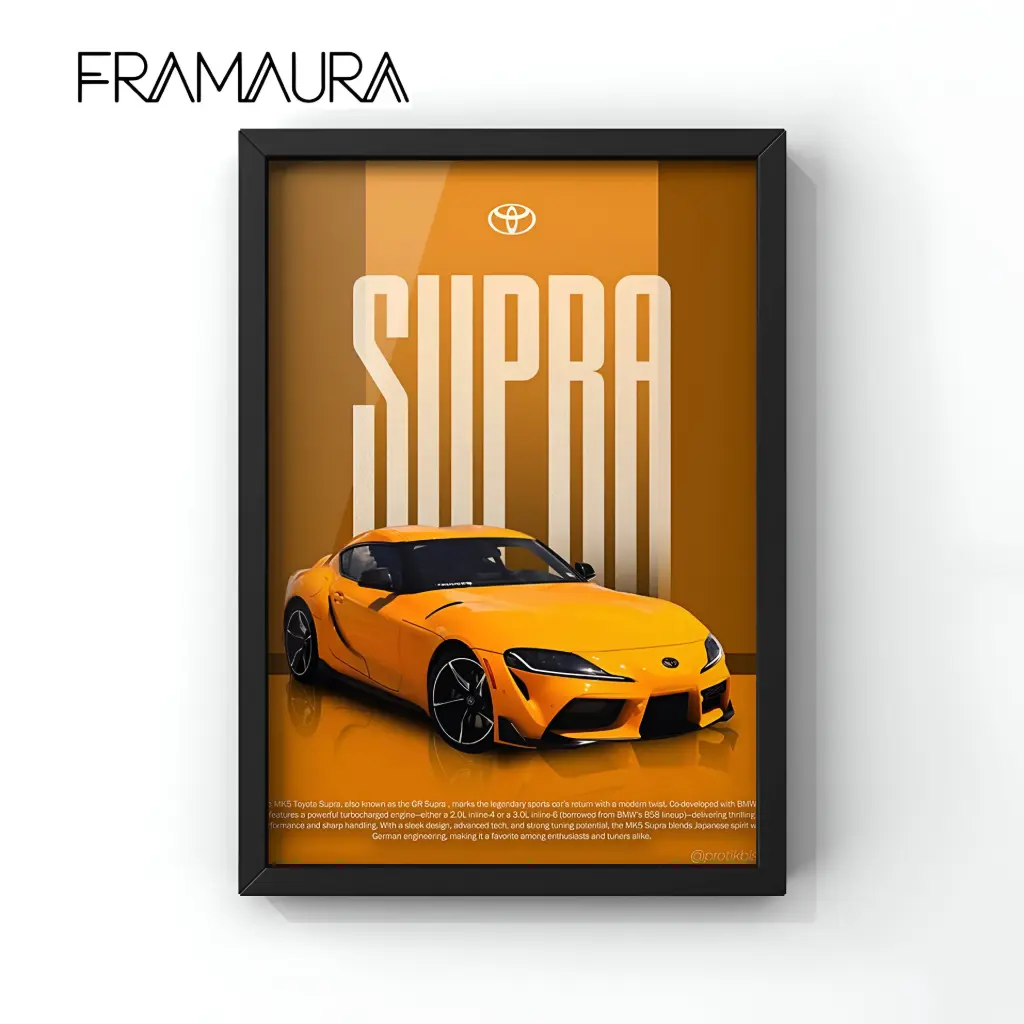 Is that a Supra? (20x30 cm, Black frame)