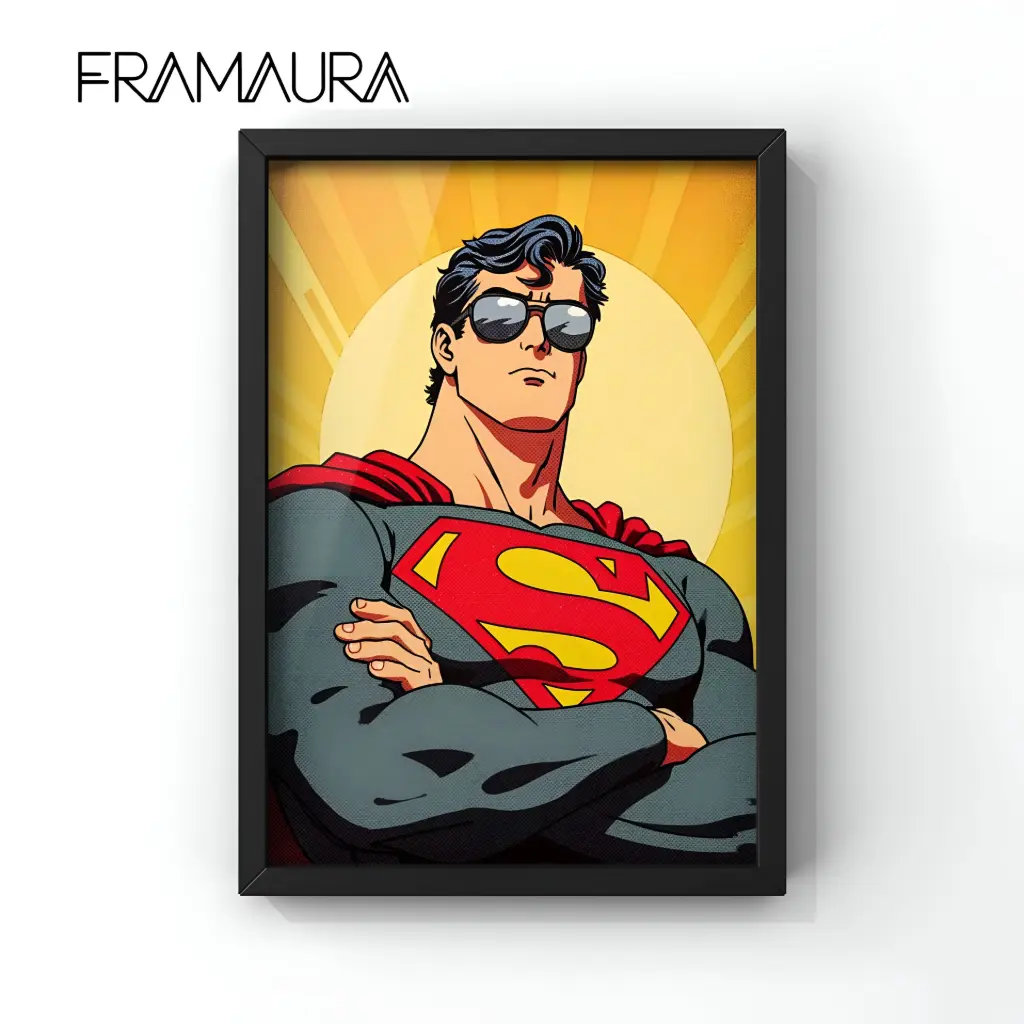 Man of Style (20x30 cm, Black frame)