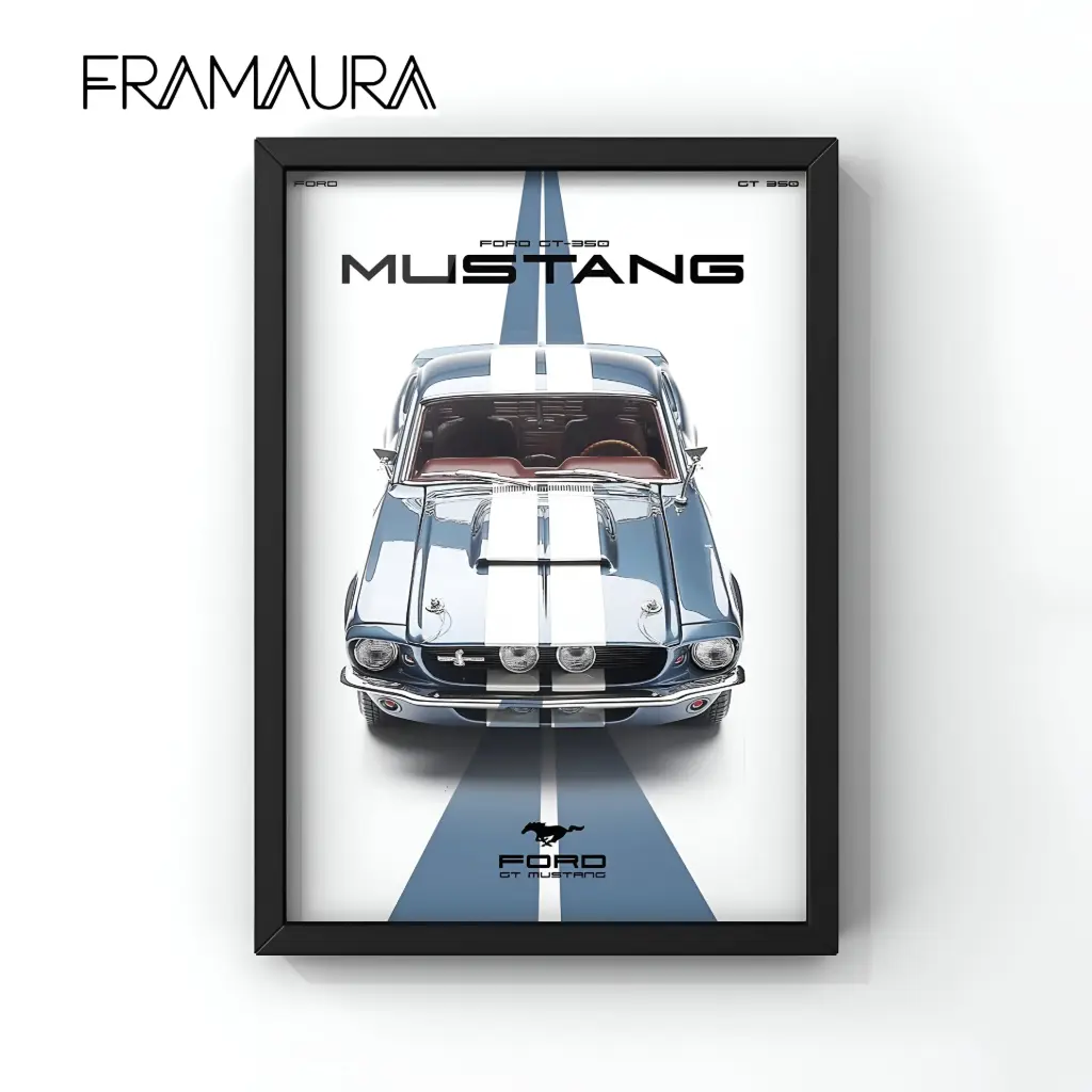 Stripes of Power (20x30 cm, Black frame)